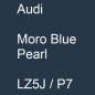Preview: Audi, Moro Blue Pearl, LZ5J / P7.